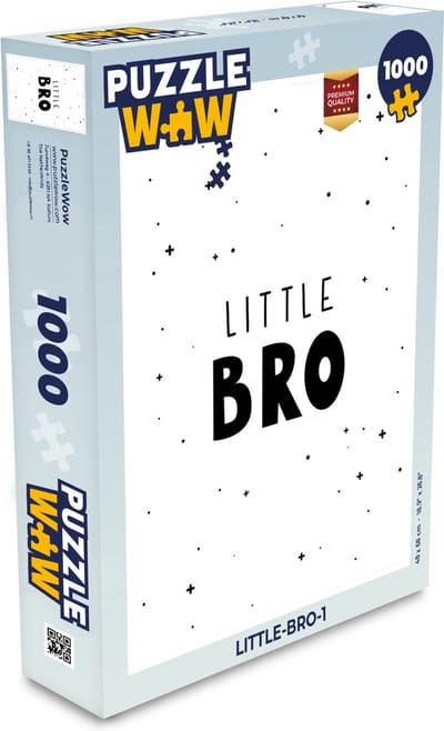 Puzzel Spreuken - Kind - Jongens - Little bro - Quotes - Legpuzzel - Puzzel 1000 stukjes volwassenen