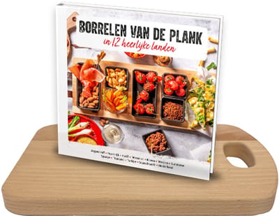 Bowls and Dishes | Set - Puur Hout PH1428 + Boek Borrelen van de Plank