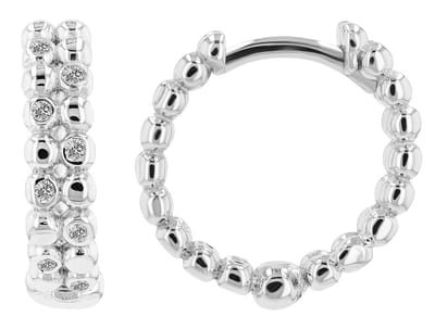 AKZENT Akzent Dames oorbellen "Yelda" aus 925 Sterlingzilver, gerhodineerd, duurzaam