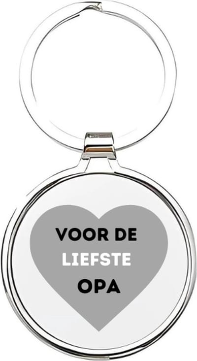 Akyol - voor de liefste opa Sleutelhanger - Opa - de leukste opa - opa sleutelhanger - grootvader sleutelhanger - sleutelhanger voor opa - familie sleutelhanger - verjaardagscadeautje - cadeau voor opa - grandfather - pake - 4 x 7,5 CM