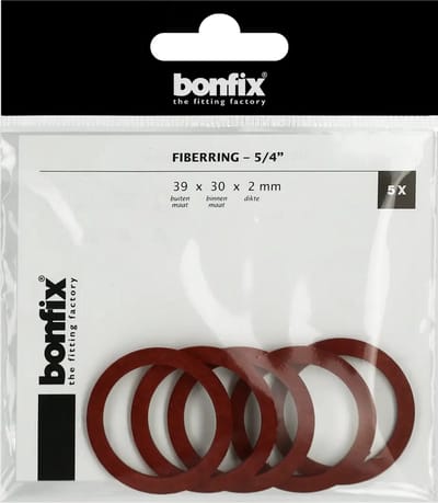 Bonfix Fiberring 5/4″ (39 x 30 x 2 mm) 5 stuks