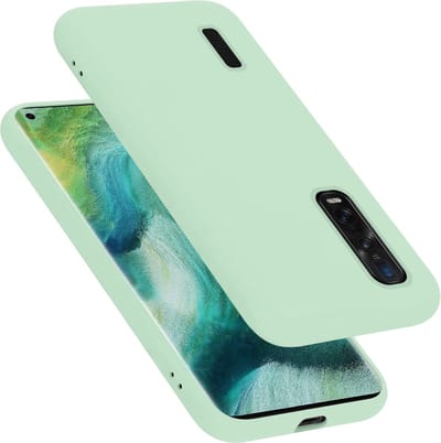 Cadorabo Hoesje geschikt voor Oppo FIND X2 PRO in LIQUID LICHT GROEN - Beschermhoes gemaakt van flexibel TPU silicone Case Cover