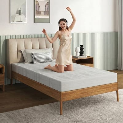 Schuimmatras 160x200 - Ergonomisch Koudschuim Matras - Ademende 3D-hoes - Wasbaar - Wit
