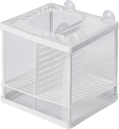 Aquarium Vis Kweeknet met Nylon Gaas en Zuignappen - Vis Scheidingsnet voor Kweek, Jong Vissen en Garnalen