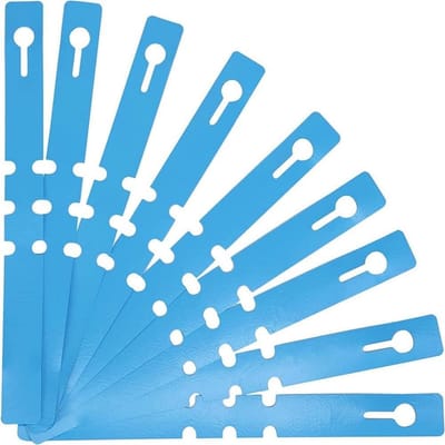 longziming -Plantenlabels - Plantenetiketten - Tuinmarkering - Waterdicht PVC Materiaal - Verstelbare Sleuven - Duurzaam Kunststof - Veilige Afgeronde Hoeken - Eenvoudige Plantclassificatie - 100 Stuks