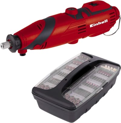 Slijp en Graveermachine - Multitool Elektrisch - Klus en Hobby - Variabele Snelheid - 135 Watt - Rood