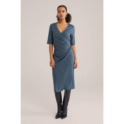 WE Fashion Dress Midi Greyish Blue Taglia: XS | Abiti Midi Outlet | Donna | Blu