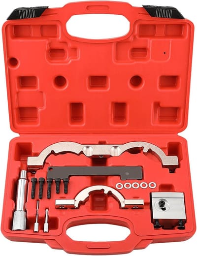 Motorafstelgereedschap - Regeltijden wisselgereedschap - Distributieriem vervangen - Speciaal voor 1.0 1.2 1.4L - 29x24x7 cm - Grijs
