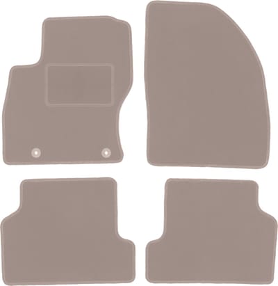 Beige veloursmatten voor: Ford Focus MK2 stationwagen, sedan, hatchback (2004-2011)