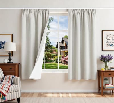 Dailygoods- Verduisterend Gordijn 100% verduistering - Set van 2 - Warmte-isolerend - Koudebestendig - 140 x 175 cm - Energiebesparend - Gordijnen