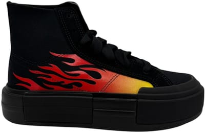 Converse - Ctas Cruise HI - Sneakers - Unisex - Zwart/Rood/Geel