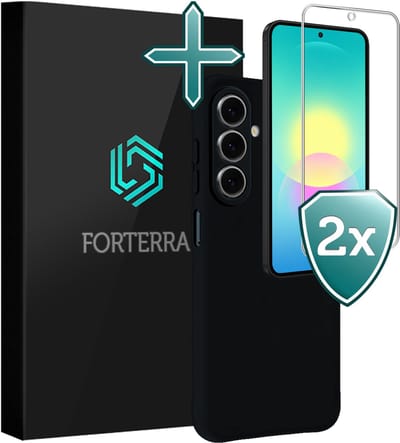 Hoesje Met 2x Screenprotector - Geschikt voor Samsung Galaxy A27 - Sterk & Shockproof - Telefoon Hoes - Back Cover - Siliconen Case - Zwart