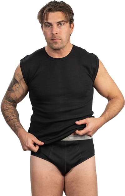 HL Tricot - Heren slip active - Maat XXL - Mannen - ZWART -