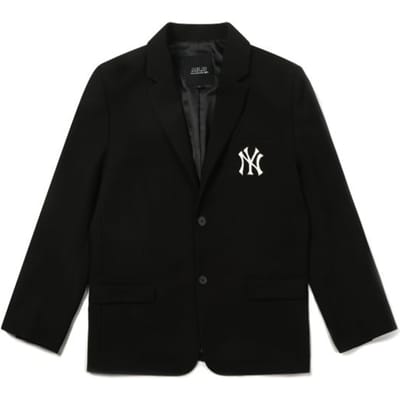 MLB New York Yankees Logo Print Effen Kleur Lange Mouwen Pak Uniseks Pakken Zwart 31JK01061-50L L black