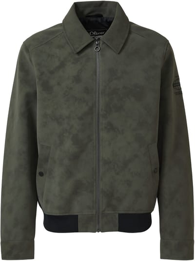 s.Oliver - male - Outdoorjack met coating en metalen ritssluiting