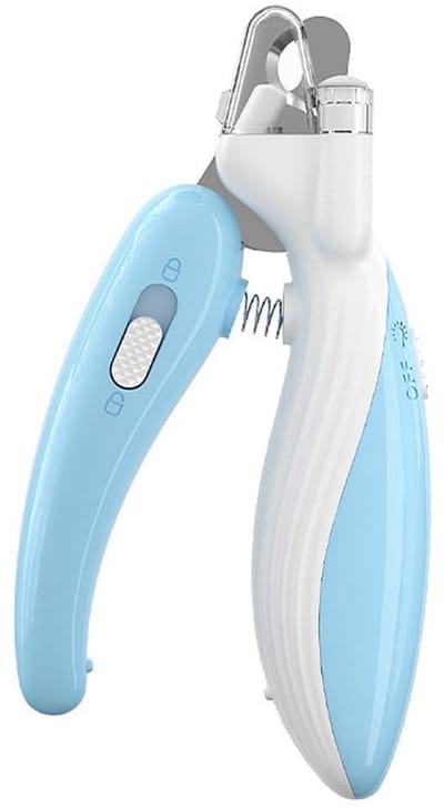 longziming -Nagelknipper voor Huisdieren met LED Licht – Veilig en Spatwaterdicht – Voor Katten, Kleine Honden, Konijnen en Vogels – Ergonomisch Handvat voor Beginners