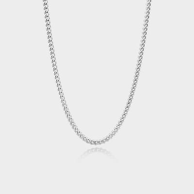 Franco Ketting 3 mm - Zilveren Schakelketting - 50 cm lang - Ketting Heren - Olympus Jewelry