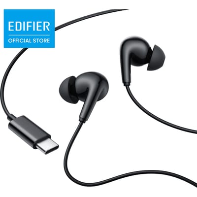 EDIFIER P230 USB-C bedrade in-ear oordopjes met microfoon Hi-Res Audio 14 mm driver In-line bediening Ergonomisch ontwerp voor de hele dag comfort