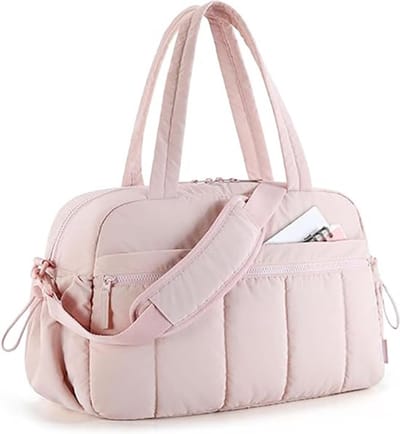 Reistas Handbagage - Dames Sporttas & Reistas 40x30x20 - Weekendtas met Natvak - Lichtgewicht & Waterafstotend - handbagage vliegtuig - Roze