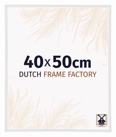 Fotolijst 40x50 cm - Kunststof - Wit Hoogglans - Angers