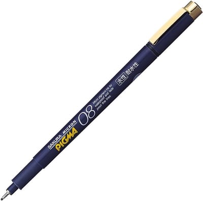 Pigment Ink Pen Pigma Micron 08 - Zwart voor Tekenen en Kalligrafie