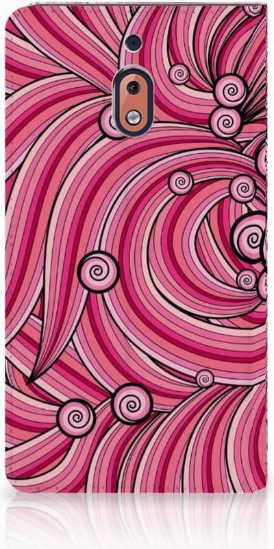 Nokia 2.1 2018 Bookcase Swirl Pink