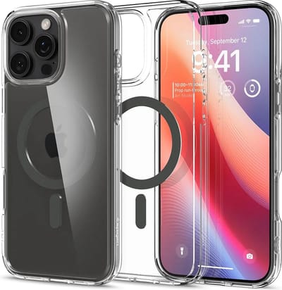 Spigen Geschikt voor Apple iPhone 16 Pro Max - Ultra Hybrid - Geschikt voor Mag - Back Cover Hoesje - Graphite