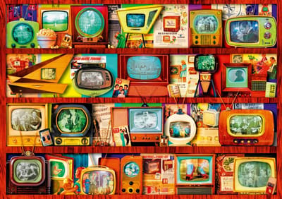 Bluebird Puzzle legpuzzel Golden Age of Television-Shelf - 1000 stukjes.