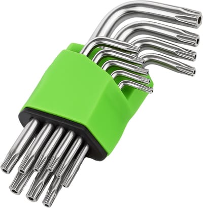Rockforce Serie - TORX L-Sleutel Set - Cr-V Staal - 9-delig - T10-T50