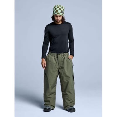 Poederbaas Skibroek - Unisex - Park - Olive Green - Maat XXL