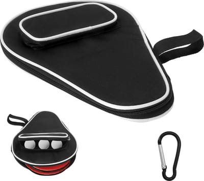 Tafeltennis Tas - Racket Hoes - Sport Training - Waterafstotend Materiaal - Voor 2 Rackets - Zwart