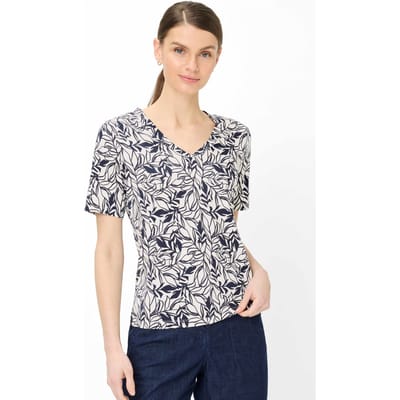 Brax Dames Shirt  Style CARINA S navy, donkerblauw, maat 38