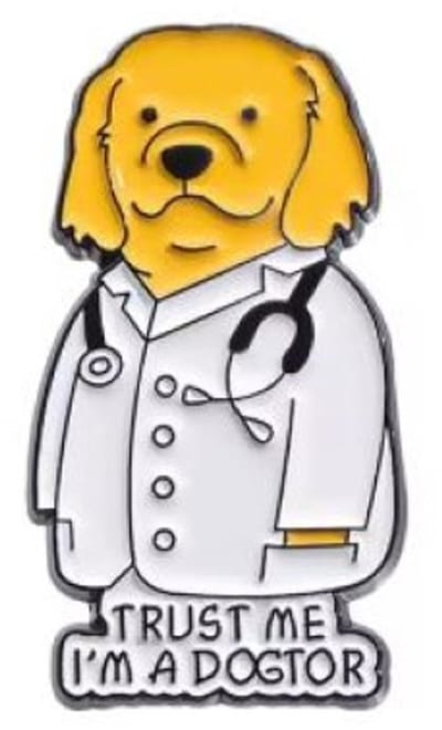 Pin Broche - enamel pin - kledingspeld - Dogtor hond