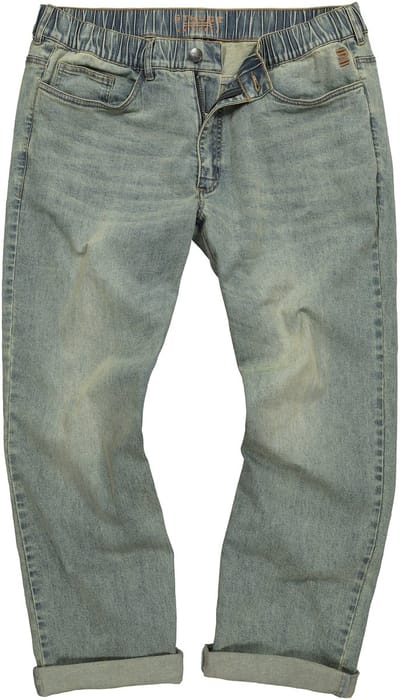 STHUGE - Heren - Jeans baggy pasvorm 5-pocket vintage look - Mat jeansblauw - Maat 70