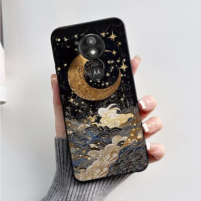Hoesje Cover Voor Motorola Moto G7 Play Prachtig Hoesje Zachte Siliconen Shell Voor Motorola Moto G7 Power Schattig Cartoon Zwart Hoesje Moto G7 Power