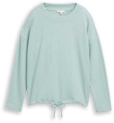 Tom Tailor - Loose fit sweatshirt - Maat XS - white moss