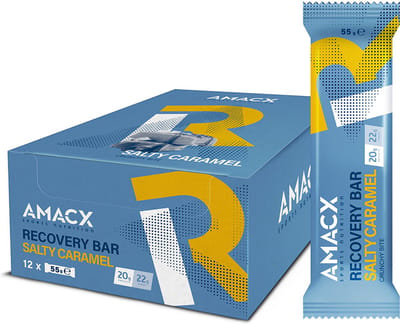 Amacx Recovery Bar - Proteine Repen - Eiwitrepen- Eiwitreep - Salty Caramel - 12 pack