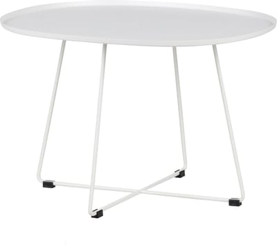WOOOD Otis Bijzettafel XL - Metaal - Wit - 47x70x60