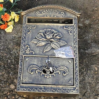 Brievenbus Muur - Postkast Pakketbox - Veilige Post Ontvangst - Ruime Ingang - 27x10x40cm - Zwart