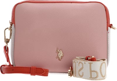 U.S. POLO ASSN. Schoudertas New Mansion Crossbody Bag Two Zip Papaya Combo Veelkleurig