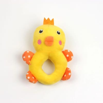 Jouet à mâcher en peluche douce pour petit chien, dessin animé, panda, grenouille, lapin, chihuahua, chiot, chat, jouet interactif yellow