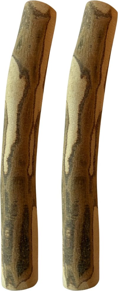 Boris & Lotje - Olijfhout kauwstaaf hond 100% natuurlijk maat M, 15-20 cm - twee stuks - Olijfboom kauwstok