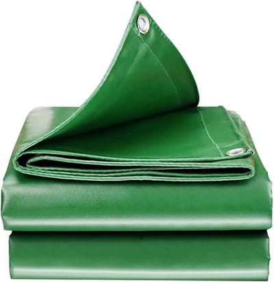 Zwaar Waterdicht Zeil - Dekzeil PVC - Bescherming tegen Weer - Versterkte Oogjes - 2x4m - Grijs