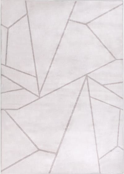 POSOF - Vloerkleed - Lichtbeige - 140 x 200 cm - Polyester