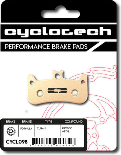 Prodisc Metal Remblokken voor Formula Cura 4