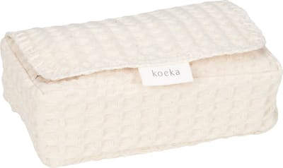 Koeka hoes voor babydoekjes wafel Antwerp natural 12x20x6