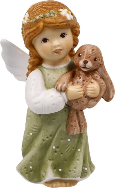 Goebel - Kerst | Decoratief beeld / figuur Engel Mijn knuffelvriend | Porselein - 8cm