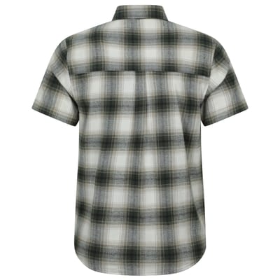 Mountain Warehouse Heren Trace Flanellen Korte Mouwen Shirt (Groen)