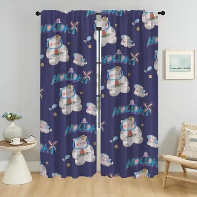 Schattige Gordijnen voor Woonkamer Gordijn voor Kamer 2 Panelen Interieur Gordijnen Halloween Decoratie Scheidingsgordijnen Camera W50xH70cmx2pcs-CL gray