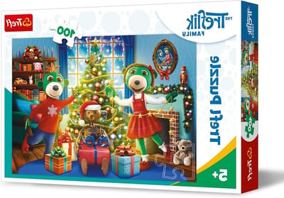 Familie Puzzel - Winterpret Puzzel - Creatieve Ontspanning - Vrolijke Cartoon Figuren - 100 Stukjes - Multicolour